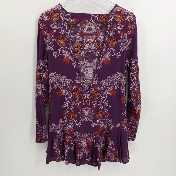 Free People Smooth Talker Purple Open Back Dress - Picture 7 of 12